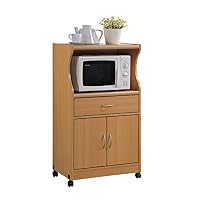 Amazon.co.jp: Hodedah キッチンカート ブナ 電子レンジ用 【日本正規